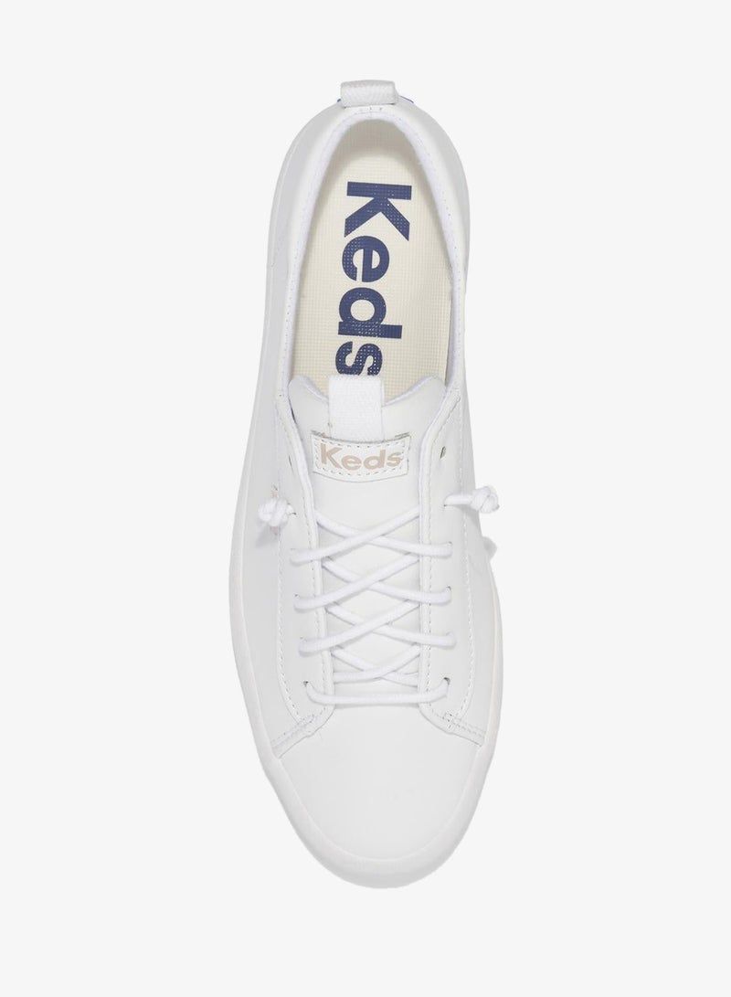 Keds Women's Kickback Leather Slip On  Casual Sneaker White - Image 5